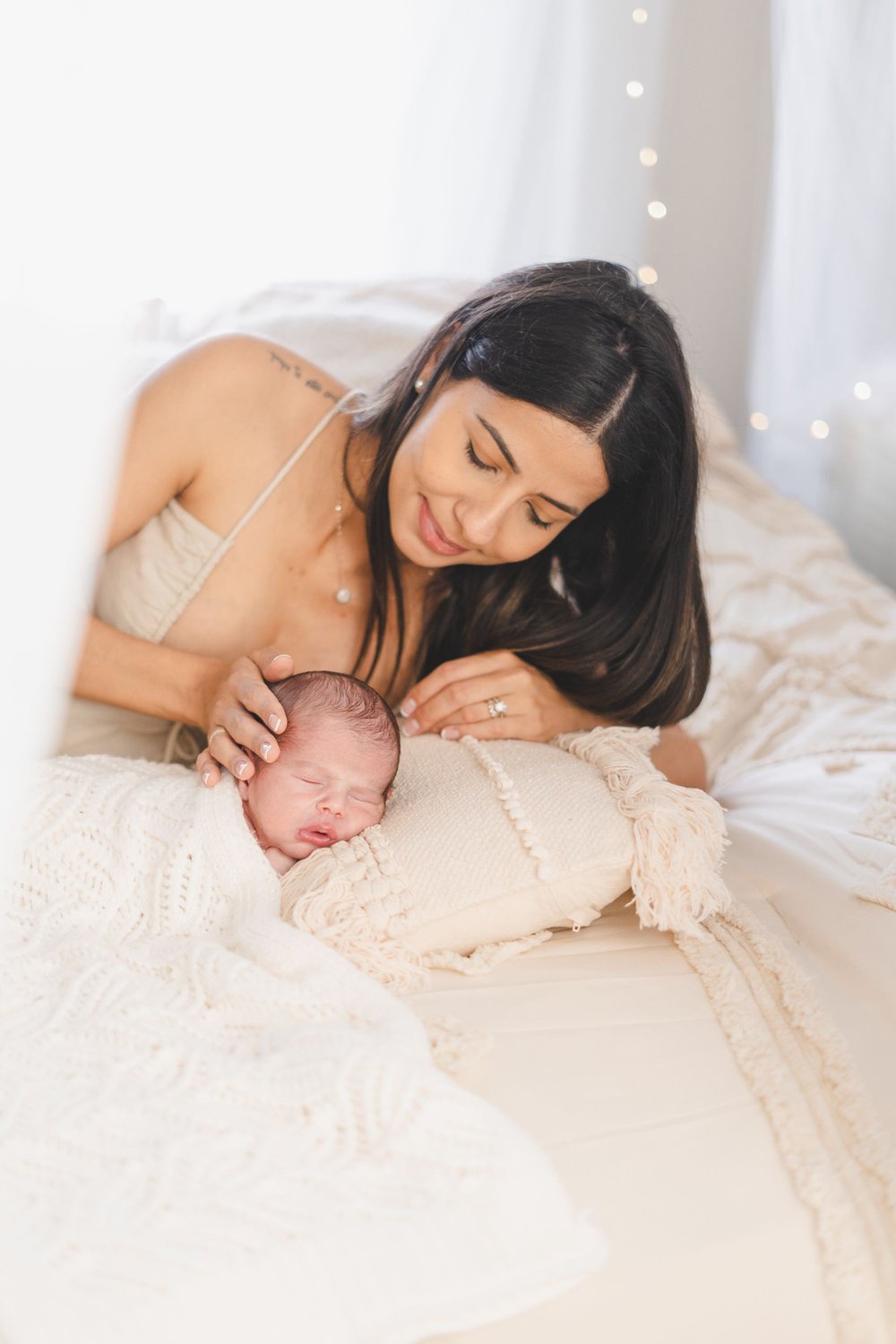 Newborn Collection portrait 3 — Minimalist natural light baby portrait